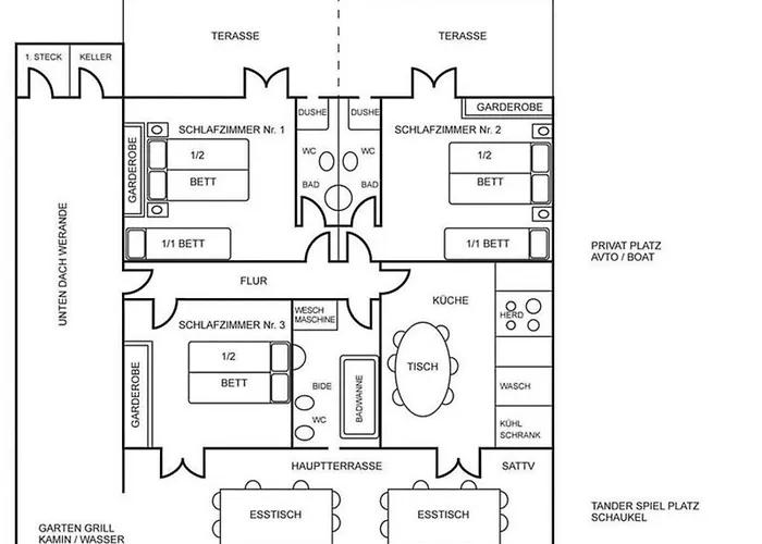 Rab Paradise -3 Bedrooms 3 Bathrooms بيت للعطل